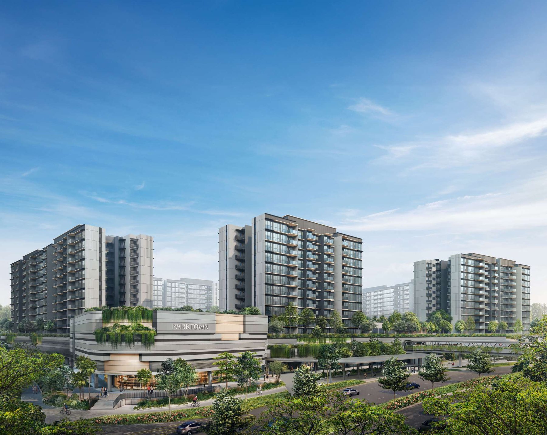Parktown Residence integrated development at dusk (artist’s impression)
